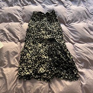 Abercrombie & Fitch Black Floral Maxi Skirt